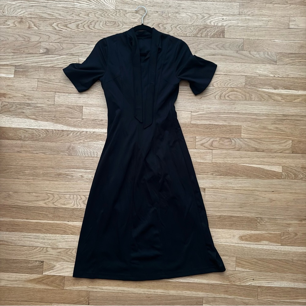 Who What Wear Black Midi Dress